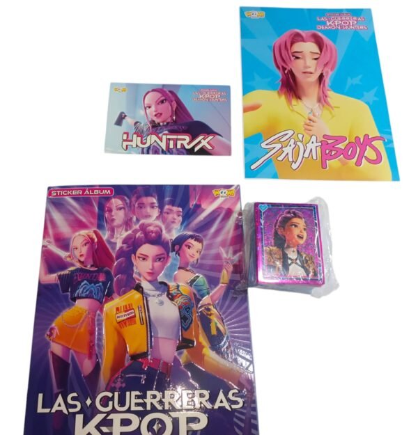 Álbum Guerreras K Pop Completo a Pegar + Extras Y Llavero
