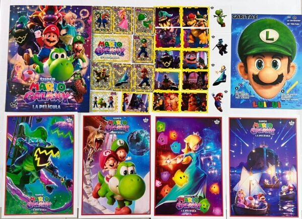 Álbum Super Mario Galaxy Completo a Pegar + obsequios