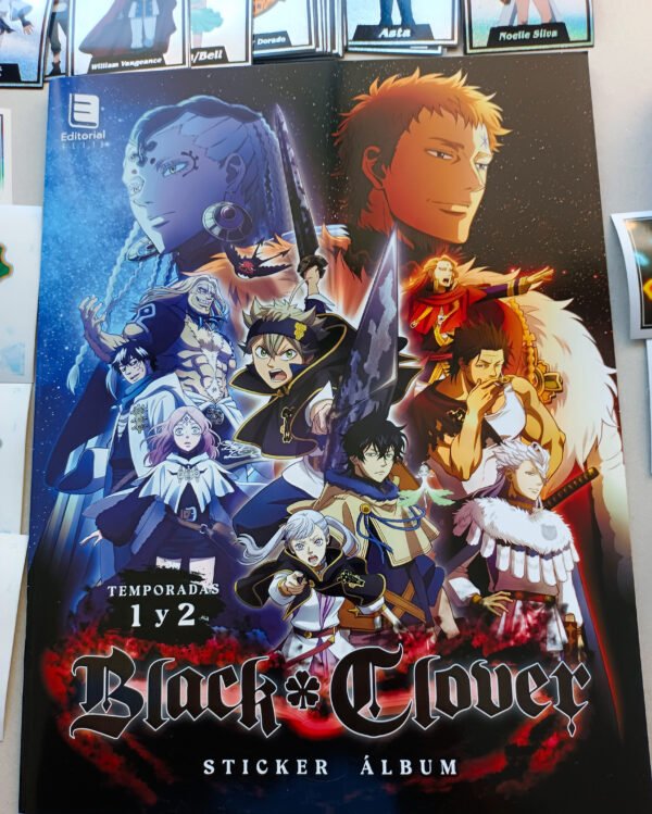 Álbum Black Clover Completo a Pegar Mas Extras