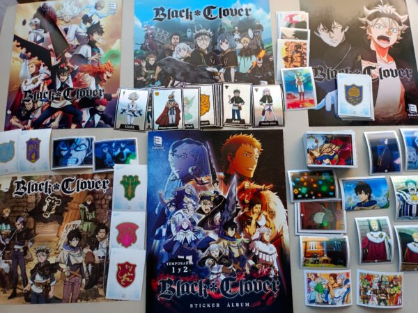 Álbum Black Clover Completo a Pegar Mas Extras