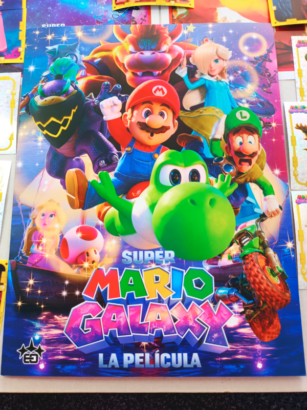 Álbum Super Mario Galaxy Completo a Pegar + obsequios